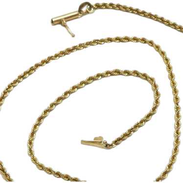 14K Yellow Gold 18" Rope Chain 2mm