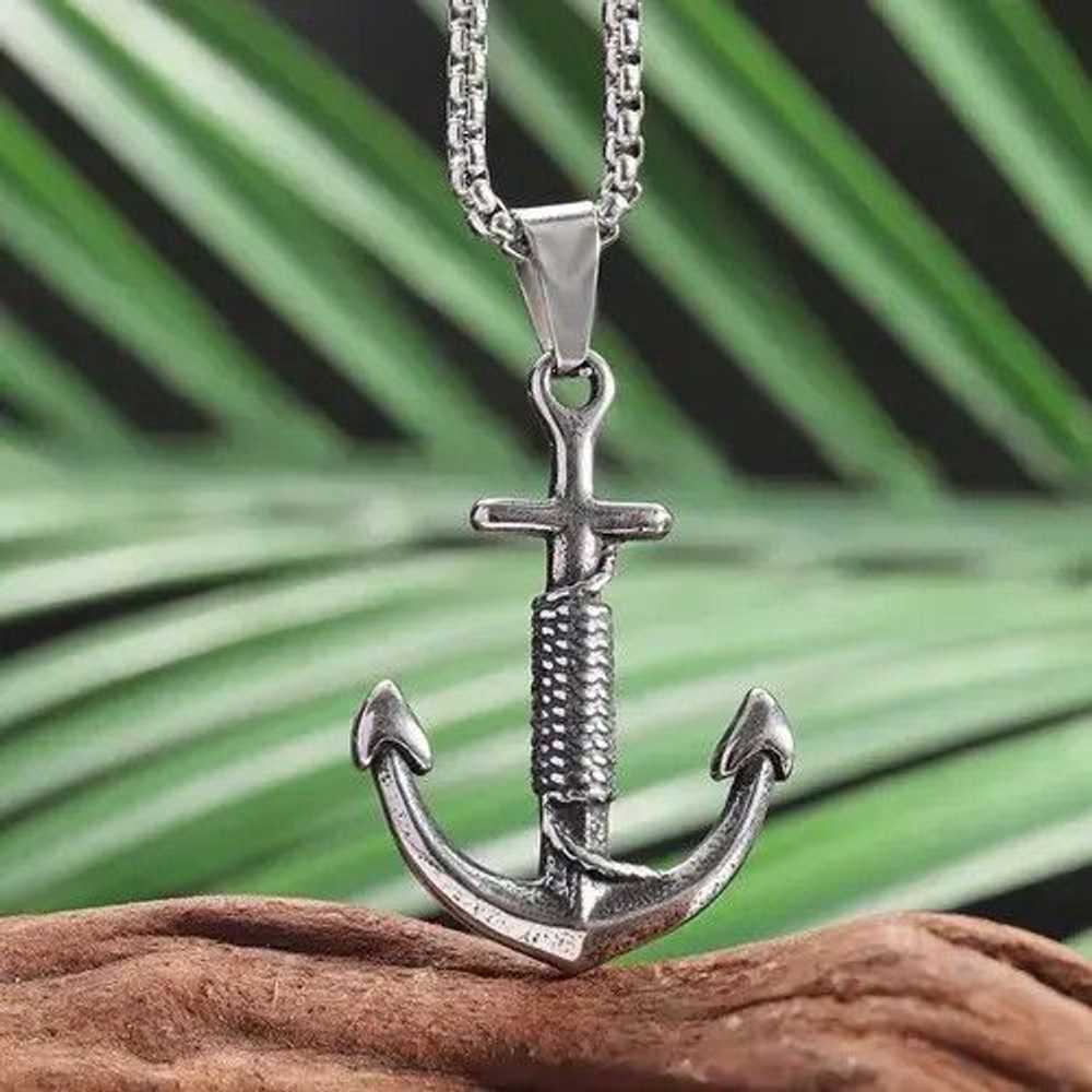 Jewelry × Streetwear × Vintage New Anchor Pendant… - image 1