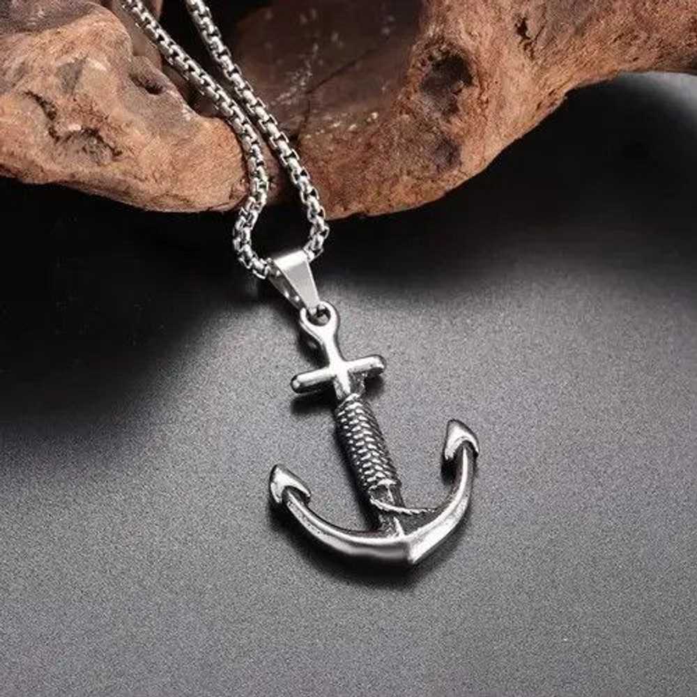 Jewelry × Streetwear × Vintage New Anchor Pendant… - image 2