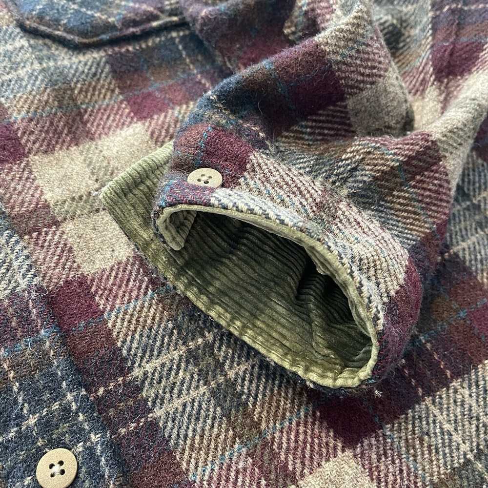 Rare Vtg Woolrich Wool Flannel Shirt Plaid XL Cor… - image 8