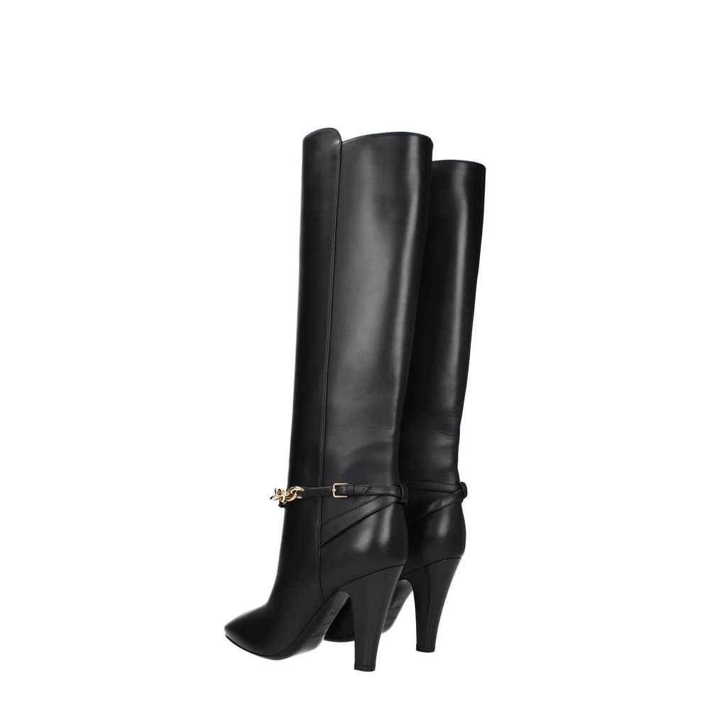 Saint Laurent Paris ob1o1e1124 Leather Boots in B… - image 4