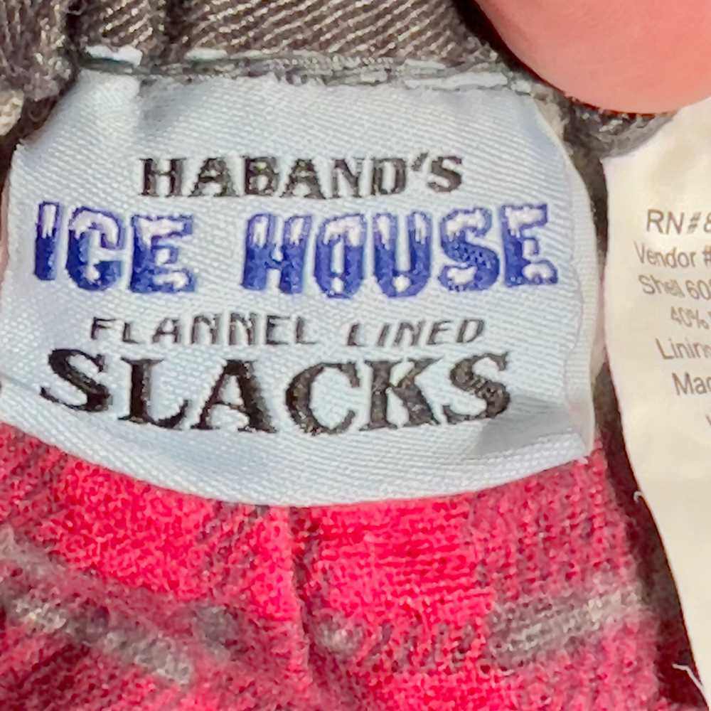 Haband Haband's Ice House Flannel Lined Pants Sla… - image 2