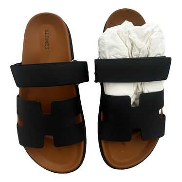 Hermès Chypre leather sandals