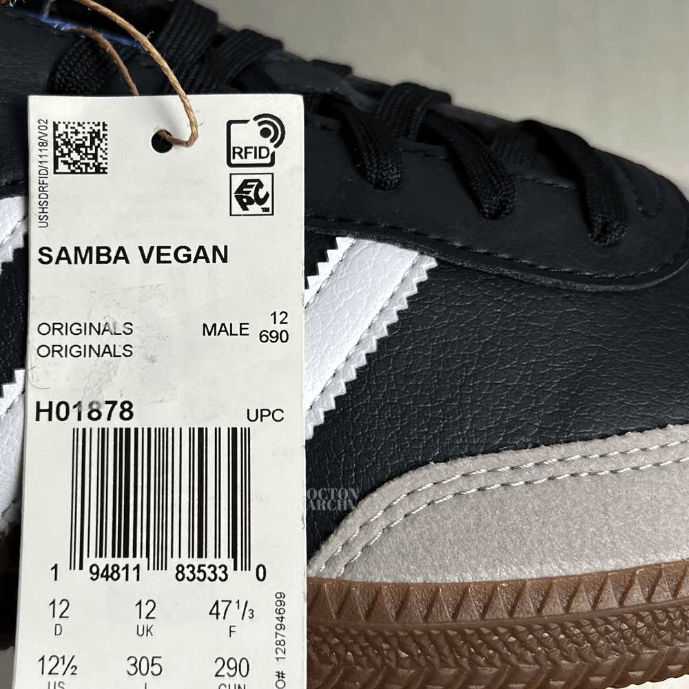 Adidas Size 12.5 - Adidas Samba Vegan 'Black Gum'… - image 9