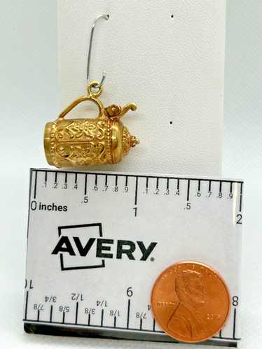 14K Vintage Gold Beer Stein Charm!  A-45