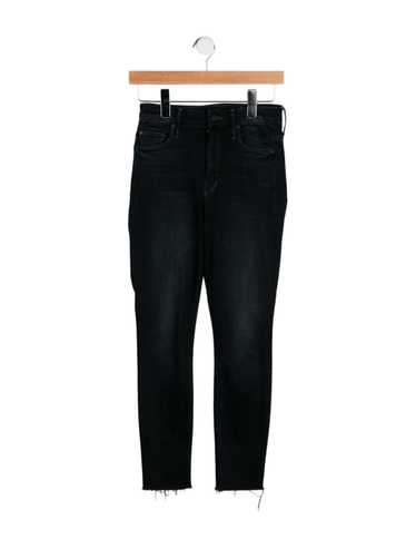 Mother Skinny Leg Jeans Black Mid-Rise 5 Pockets - image 1