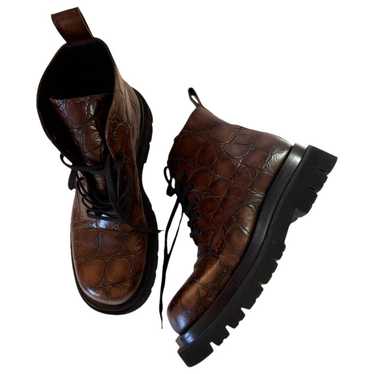 Bottega Veneta Tire leather boots