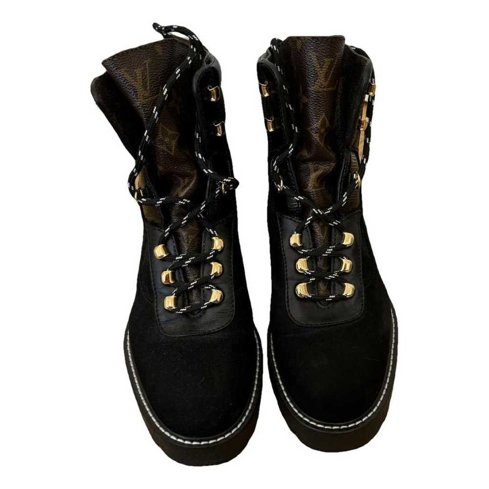 Louis Vuitton Leather biker boots - image 1