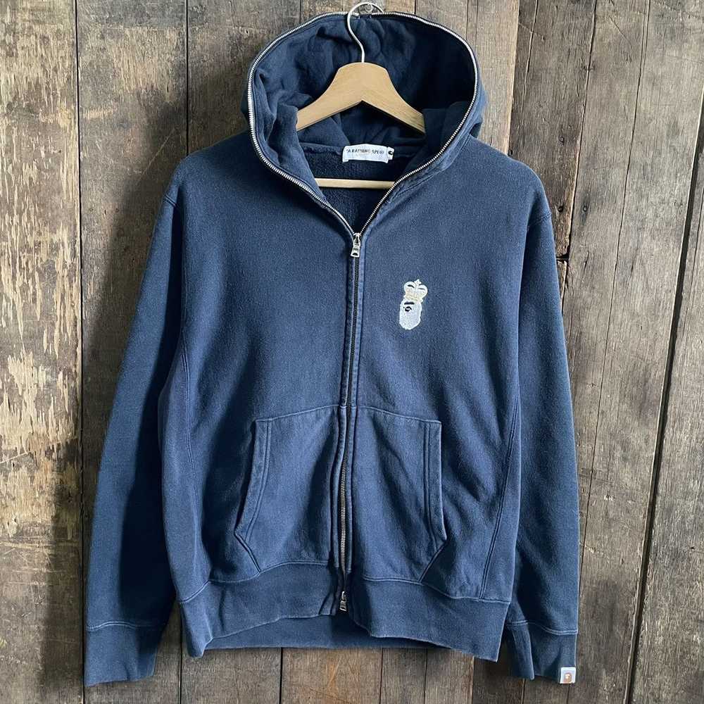 Bape Crown Ape Head Full Zip Hoodie - image 1