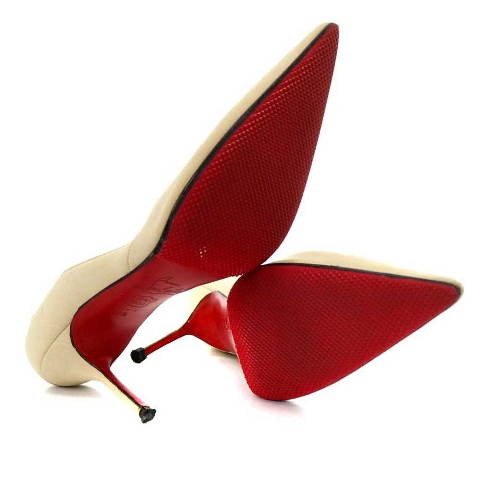 Christian Louboutin Pumps Satin Pin Heel 39.5 Bei… - image 4