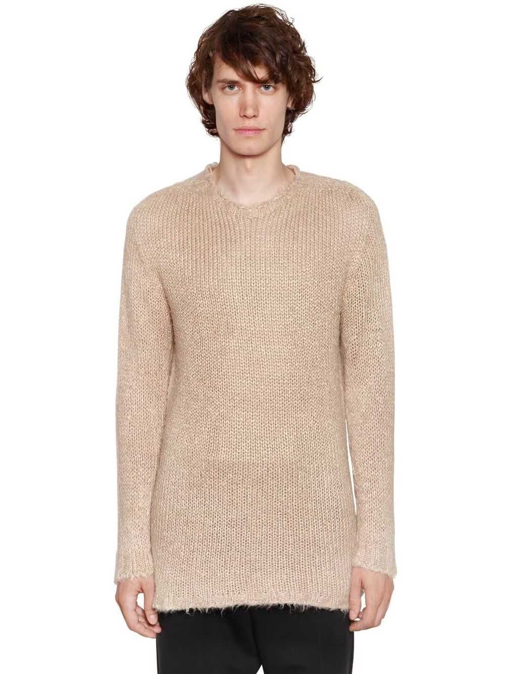 Rick Owens Oversized Seamless Silk Knit Sweater I… - image 1