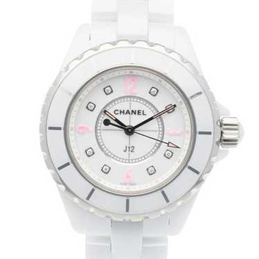 Chanel Chanel J12 Pink Light Watch, White Ceramic… - image 1