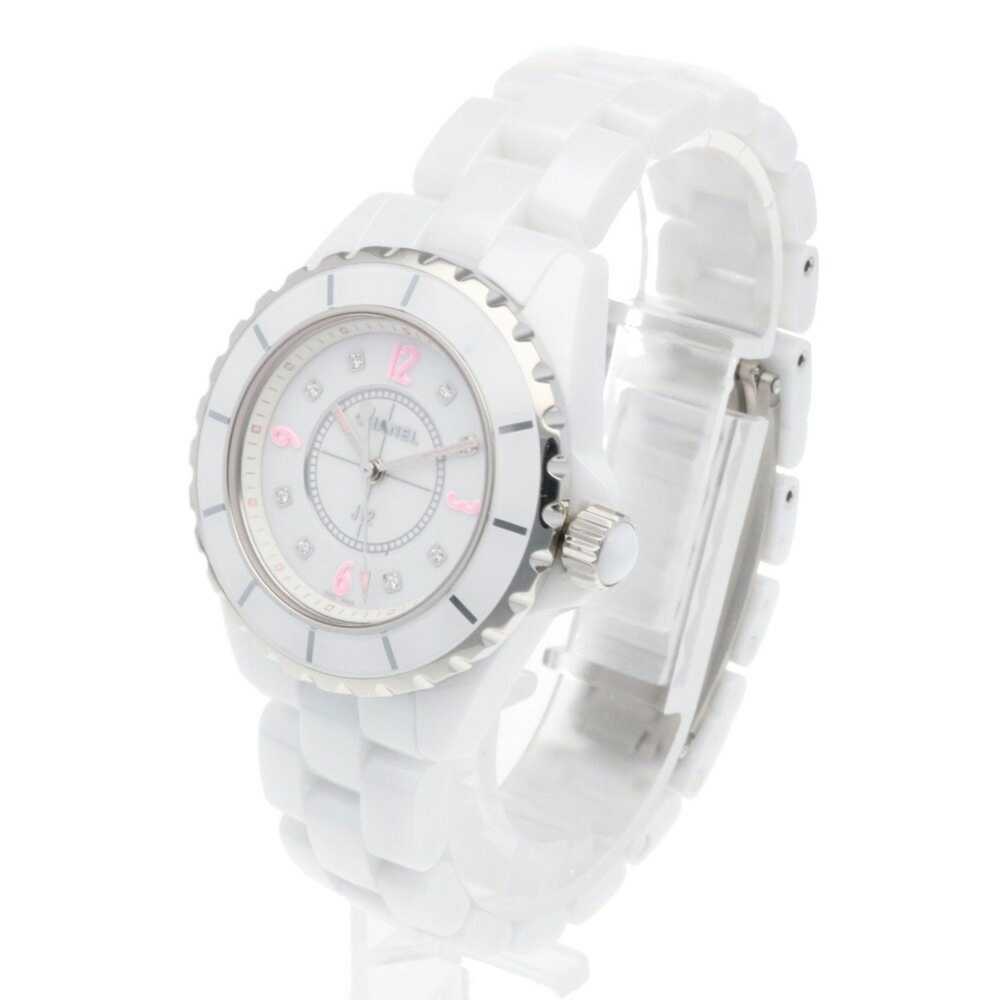 Chanel Chanel J12 Pink Light Watch, White Ceramic… - image 3