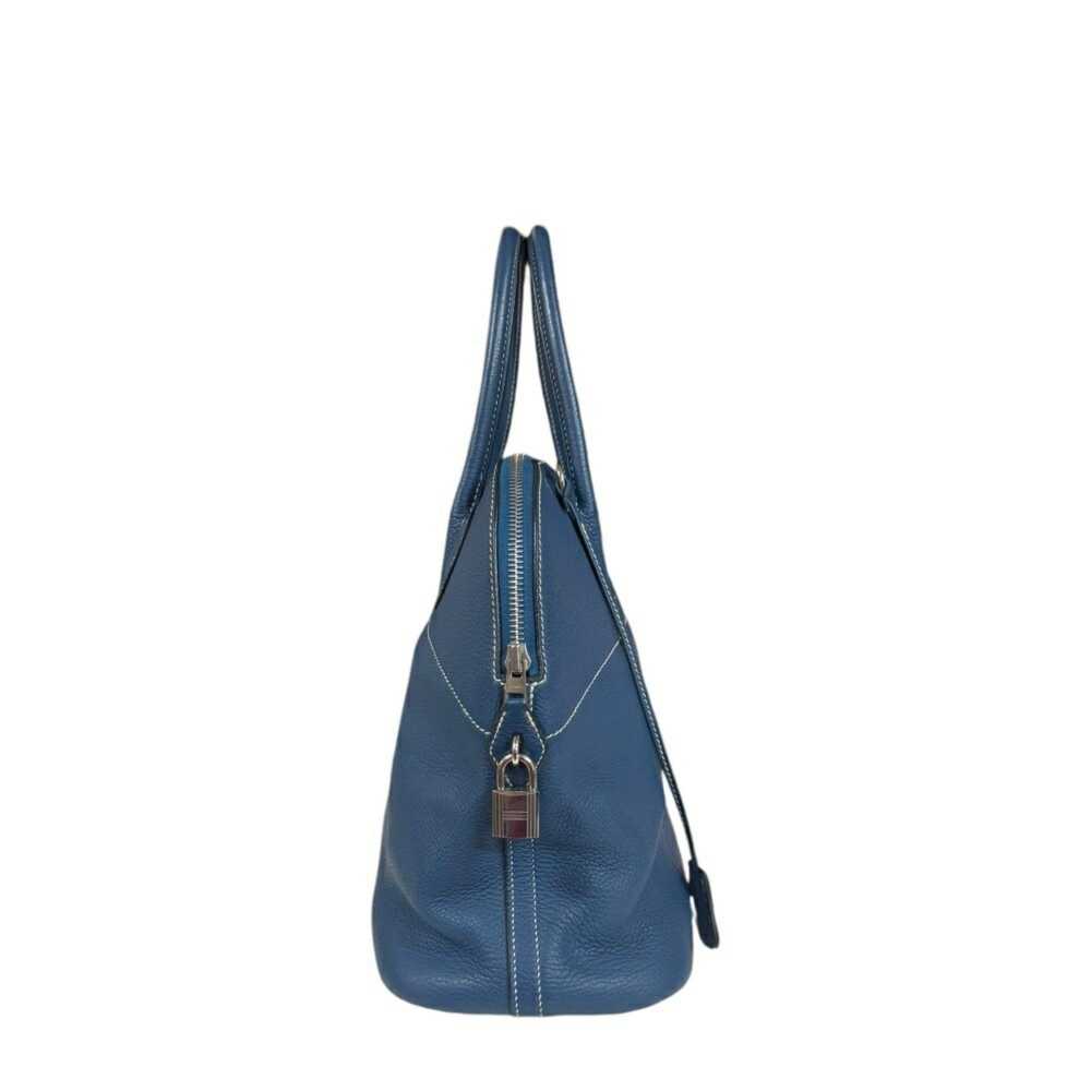 Hermes Hermes Bolide 35 Shoulder Bag Leather Blue… - image 4