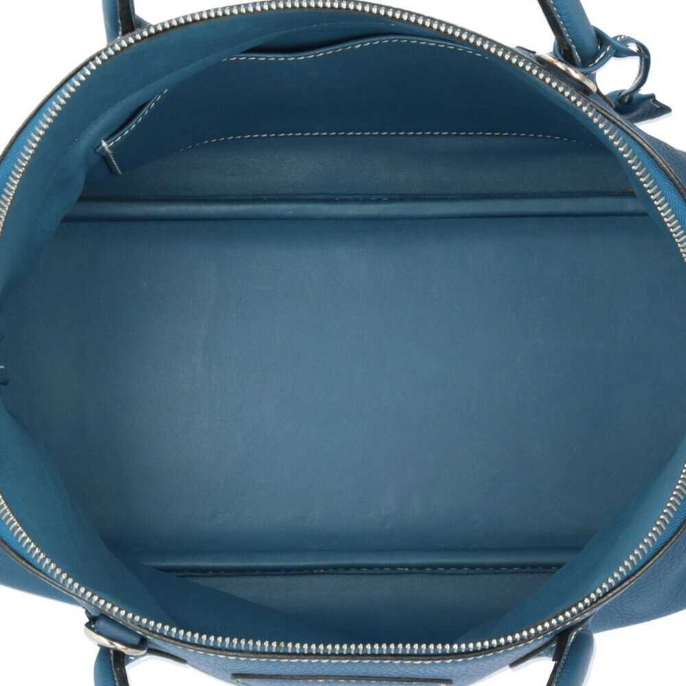 Hermes Hermes Bolide 35 Shoulder Bag Leather Blue… - image 6