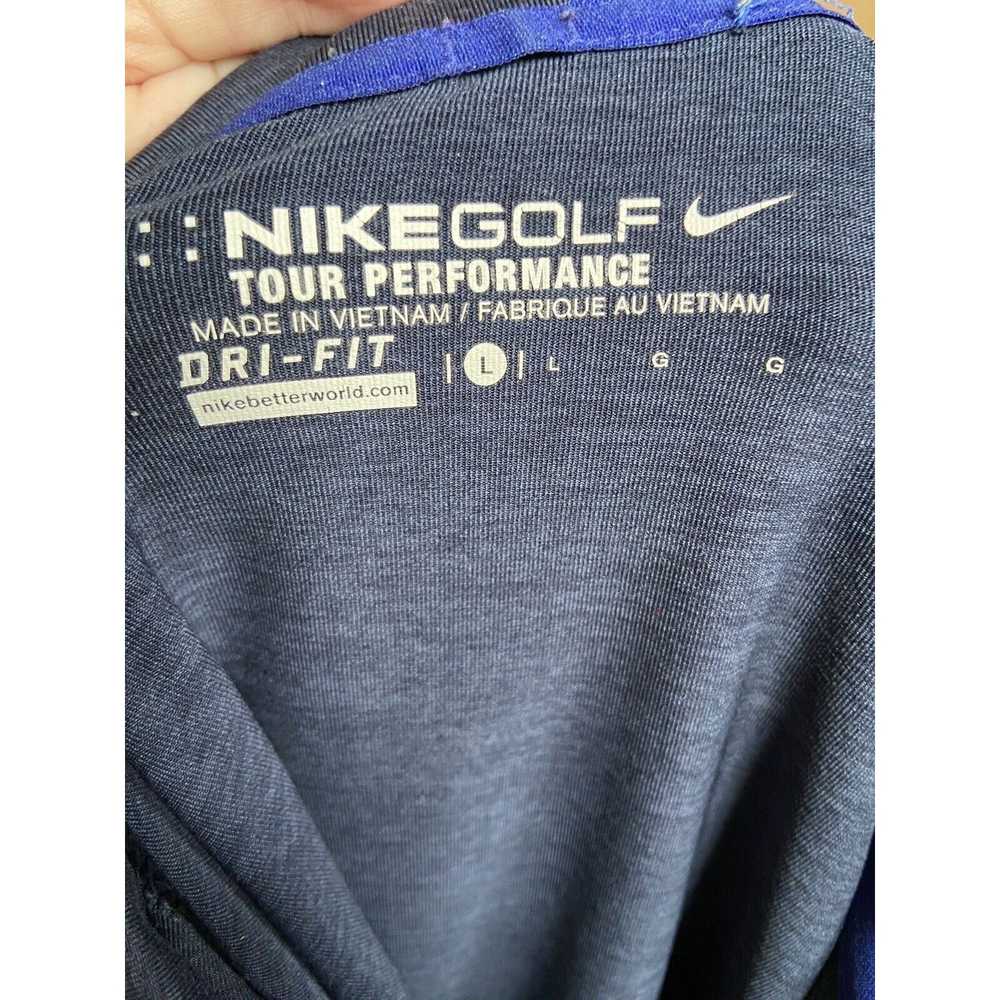 Nike Nike Polo Mens XL Blue Gray Tour Performance… - image 6