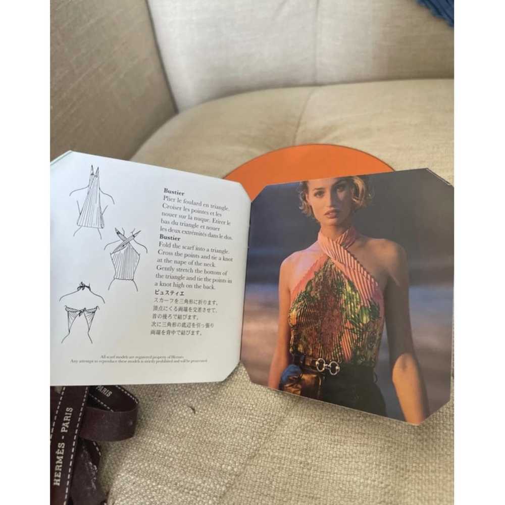 Hermès Losange silk scarf - image 8