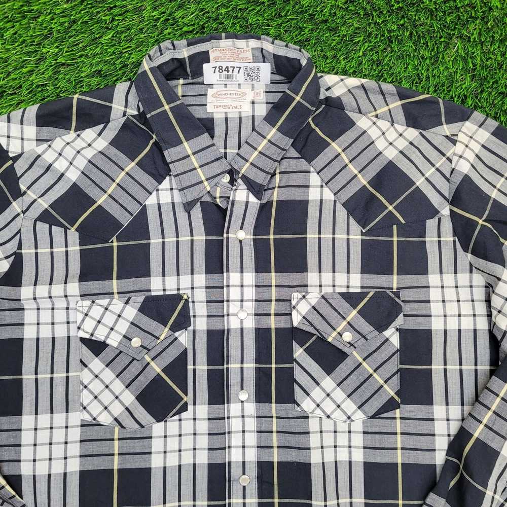 Winchester Vintage Winchester Plaid Snap Shirt 2X… - image 11