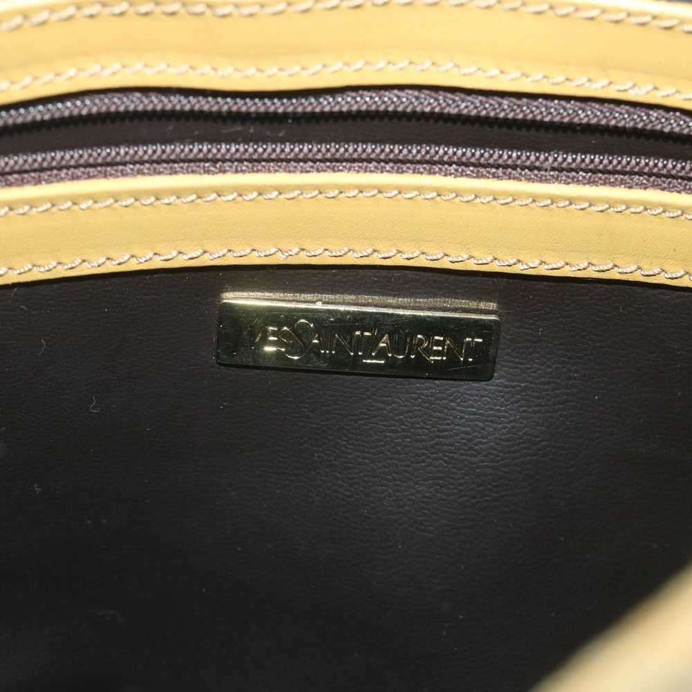 Yves Saint Laurent Beige Canvas Shoulder Bag Auth… - image 6