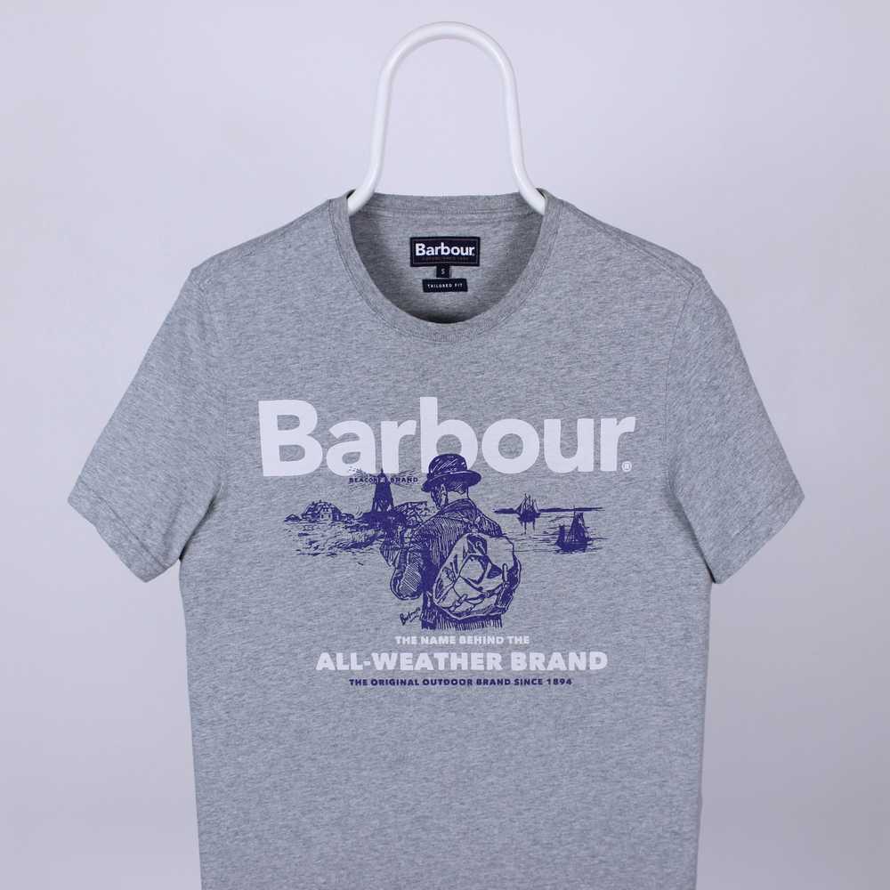 Barbour × Vintage Barbour t shirt cent logo rare … - image 2