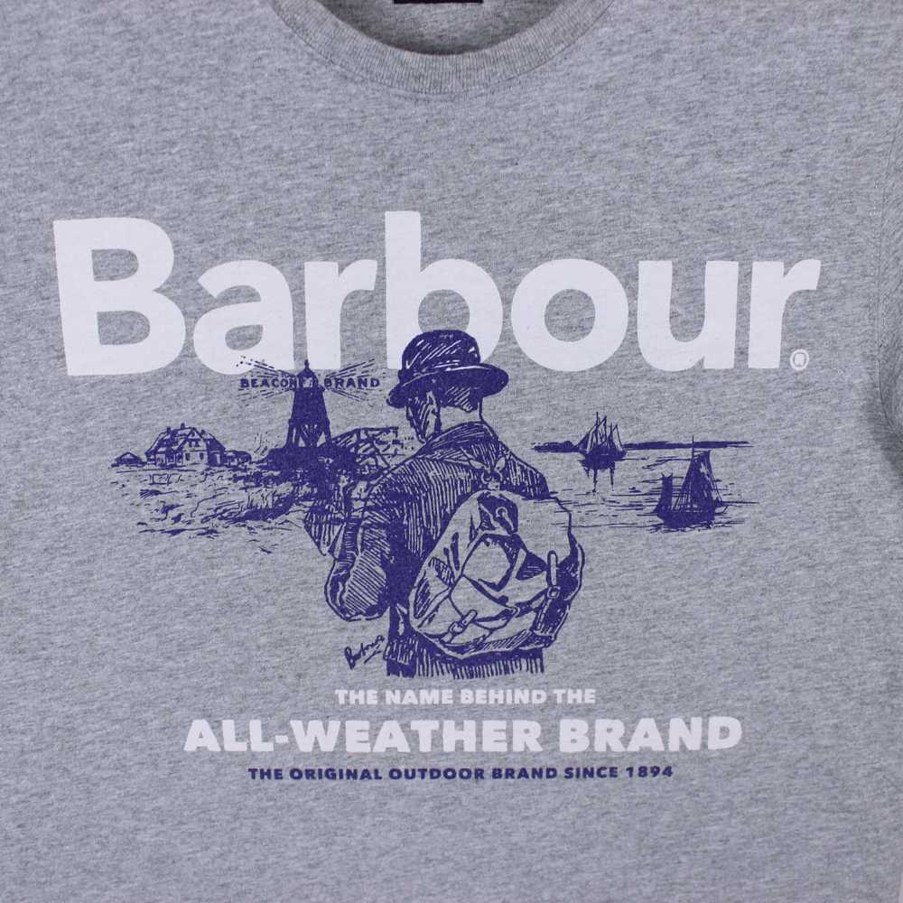 Barbour × Vintage Barbour t shirt cent logo rare … - image 4