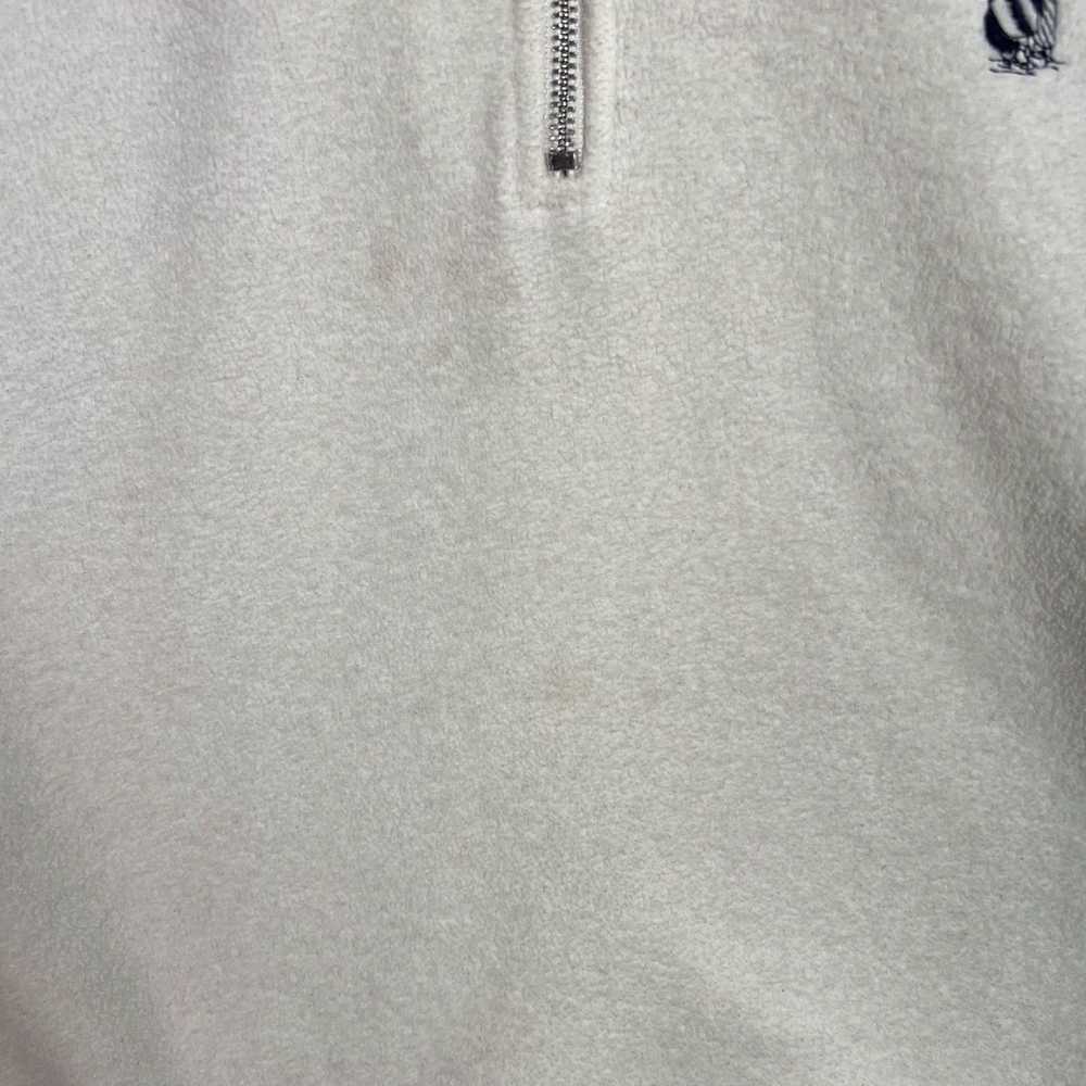 Nautica Authentic Retro White Pullover Fleece Swe… - image 5