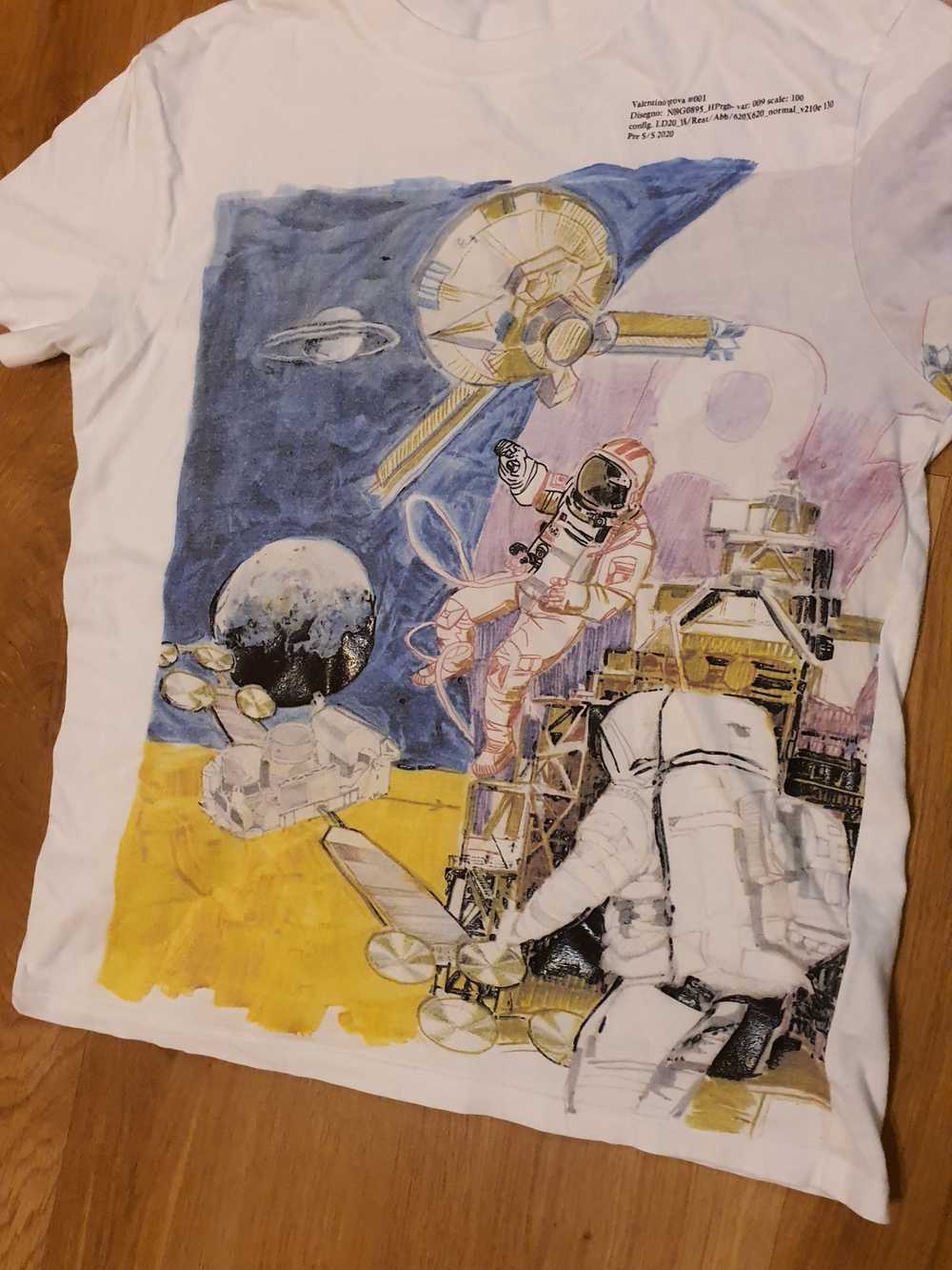 Valentino Valentino Astrounaut Print T-shirt White - image 8