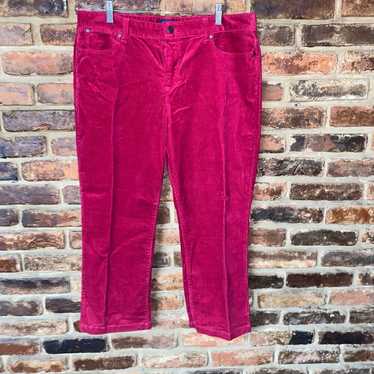 Other Talbots Maroon Red Corduroy Heritage Slim Pa