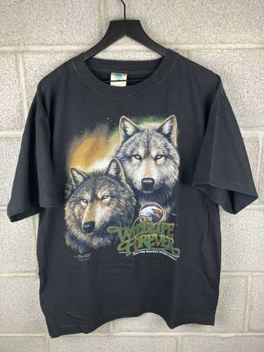 Animal Tee × Tee Shirt × Vintage Vintage 1990s Wol