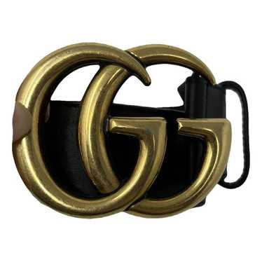 Gucci Gg Buckle leather belt