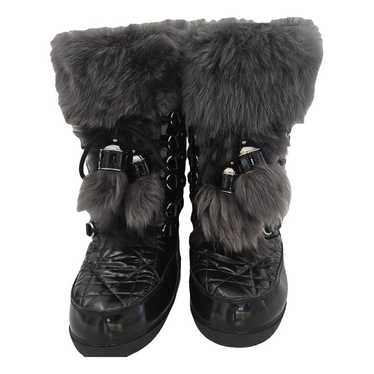 Dior Faux fur snow boots