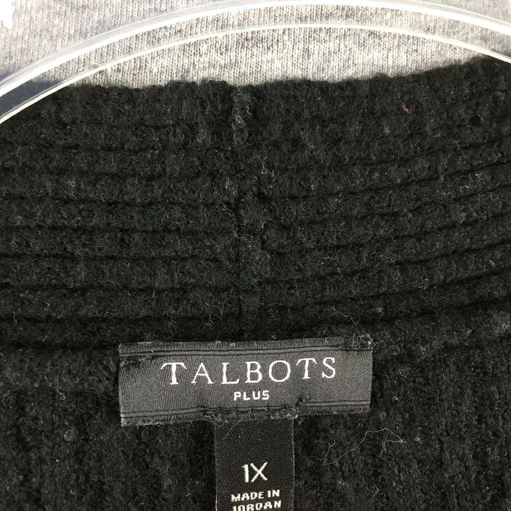 Talbots Casual Ladies Open Front Black Cardigan S… - image 5