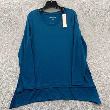 Vintage Teal Long Sleeve Soft Surroundings Top fo… - image 1