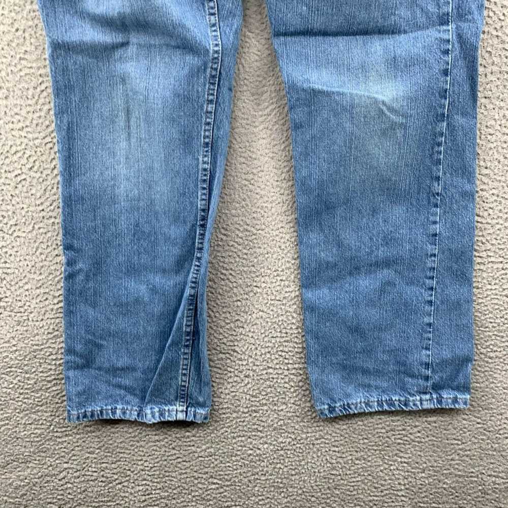 Vintage Womens Light Wash Blue Denim Pants Relaxe… - image 8