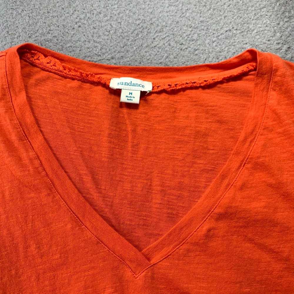 Vintage Stylish Orange Short Sleeve Medium Size L… - image 6