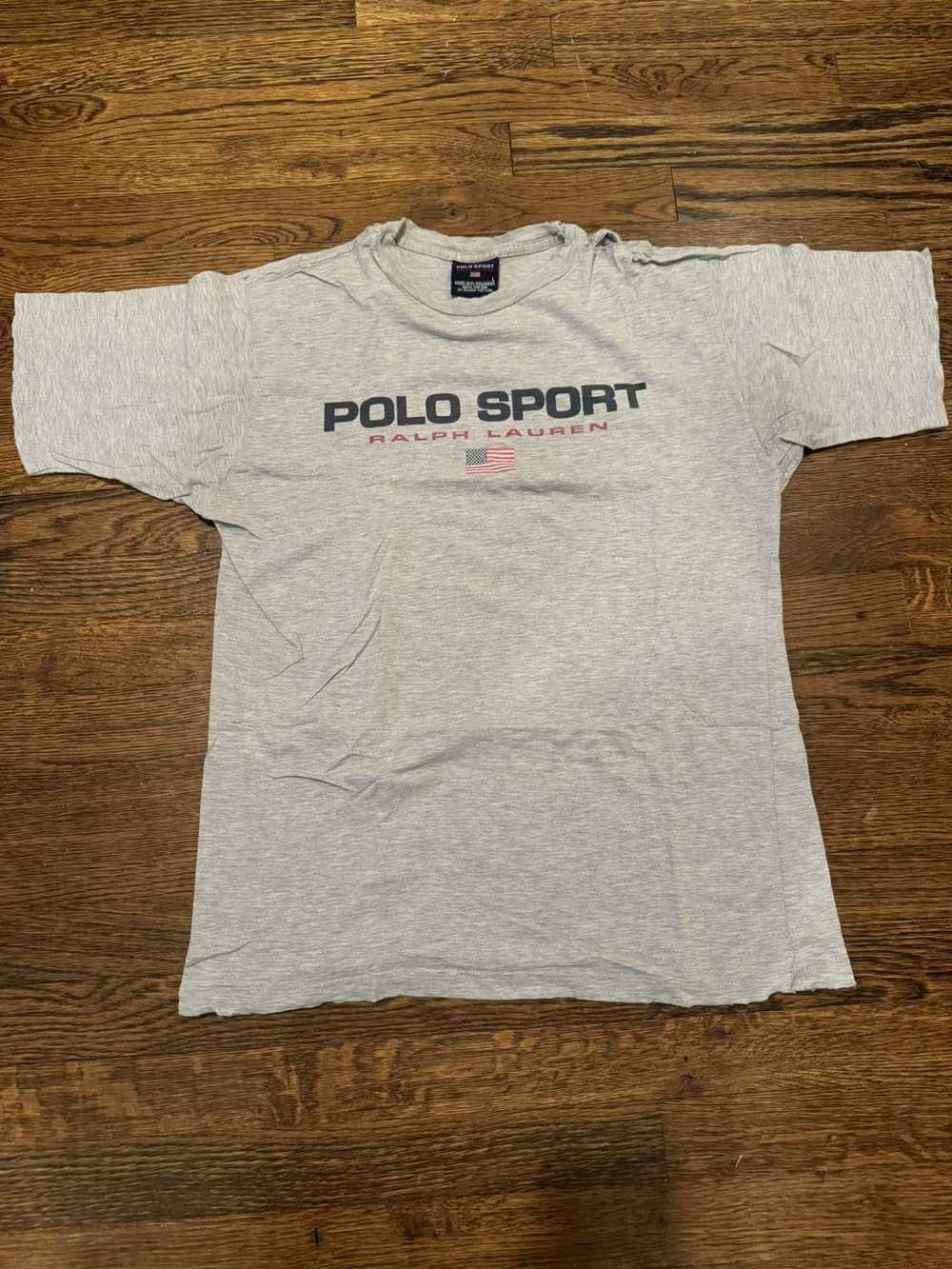 Polo Ralph Lauren Polo Sport Grey Tee Vintage - image 1