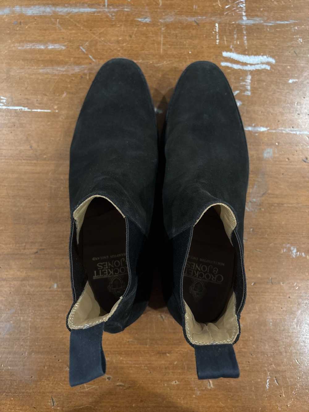 Crockett & Jones Chelsea 8 In Black Suede - image 3