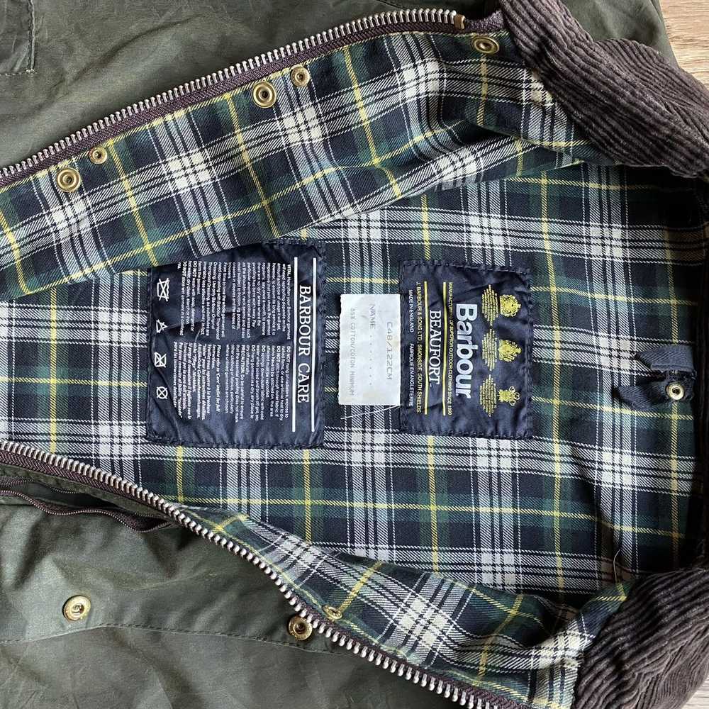 Barbour × Vintage Barbour Beaufort Waxed Jacket S… - image 9