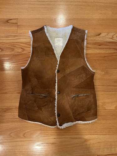 Vintage Vintage Patchwork Fleece Vest