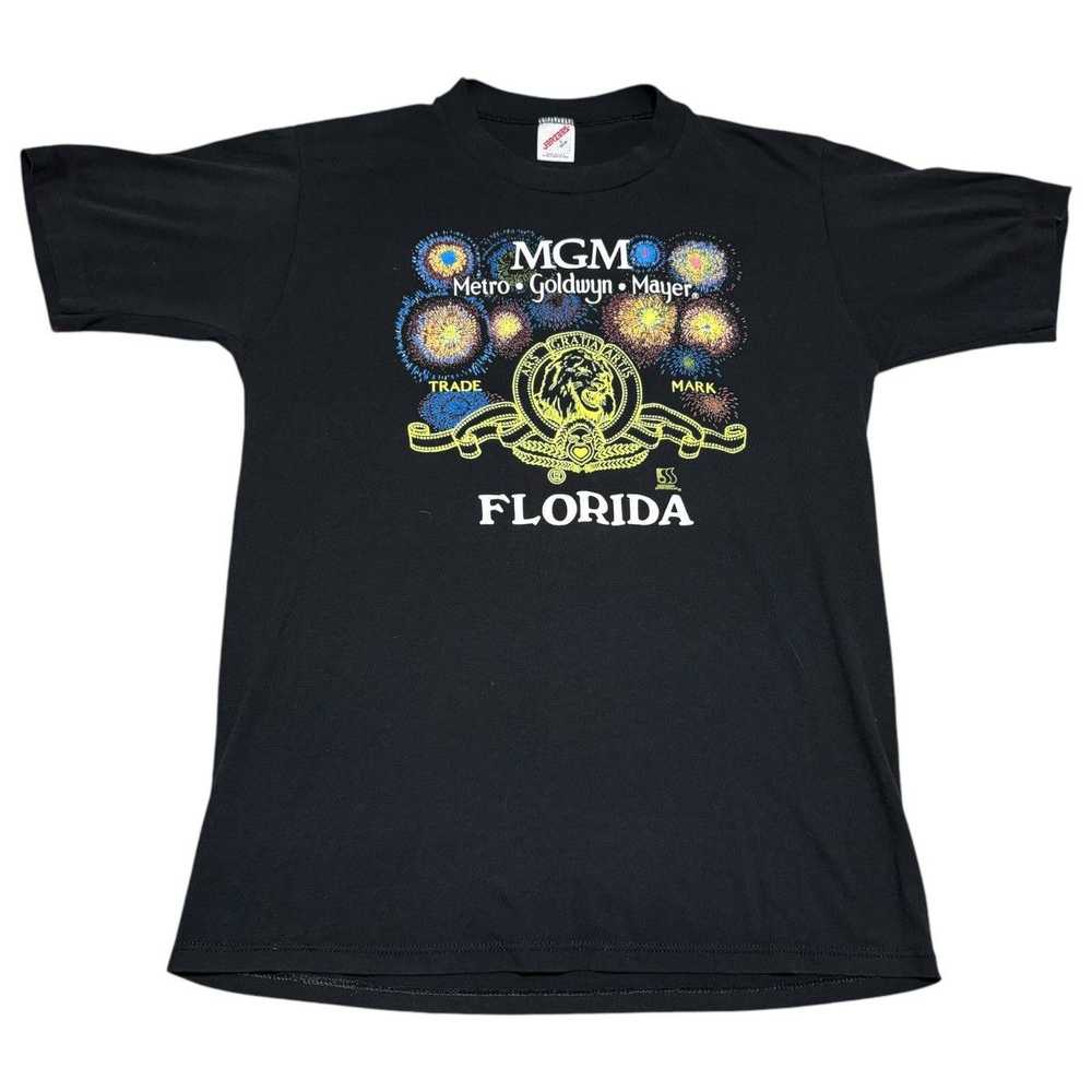 Jerzees × Tee Shirt × Vintage Vintage 90s MGM Flo… - image 1