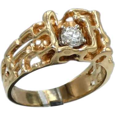 14K Gold Diamond Ring