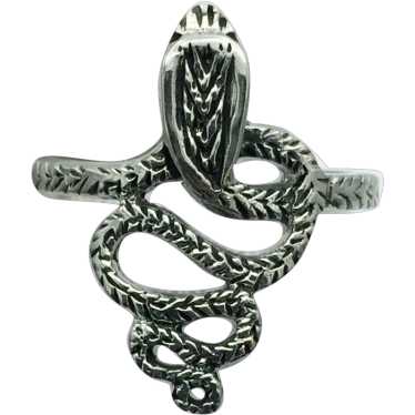 Sterling Silver Snake Ring - image 1