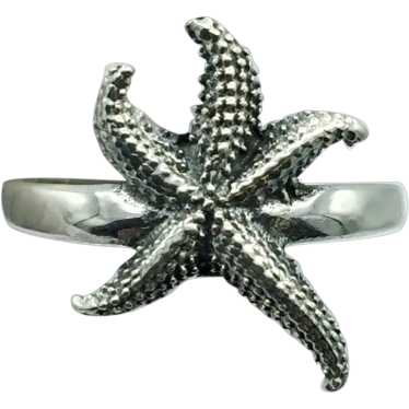 Sterling Silver Starfish Ring