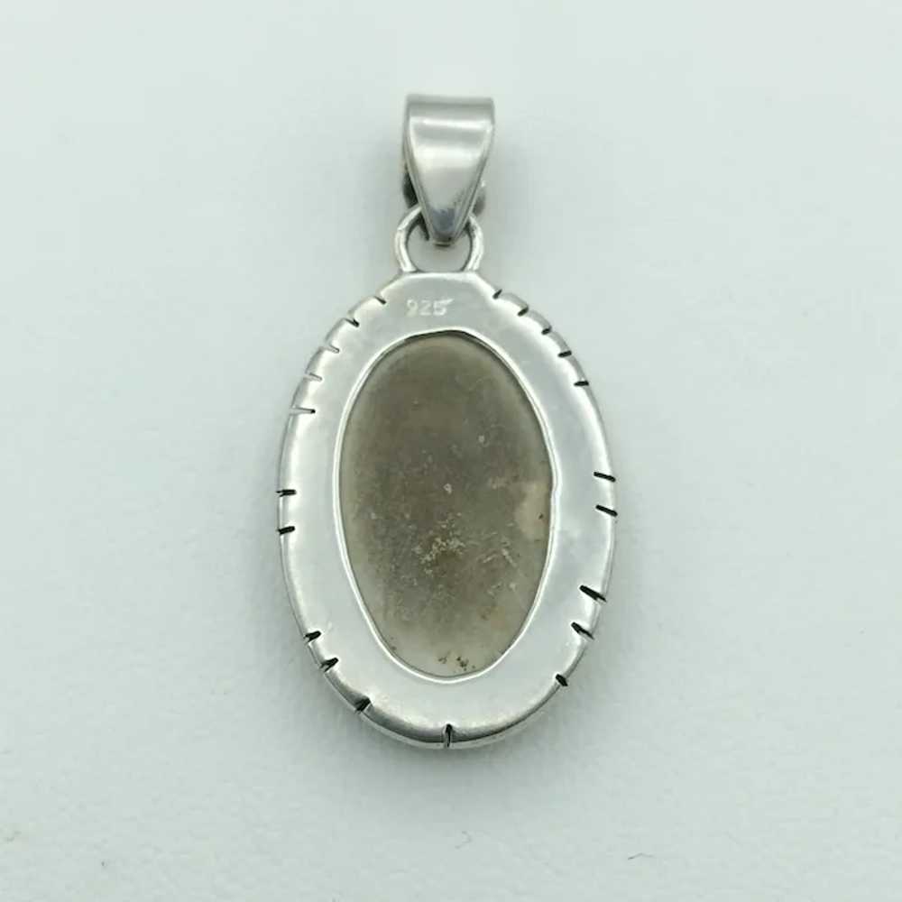 Sterling Silver Dendritic Jasper Pendant - image 2