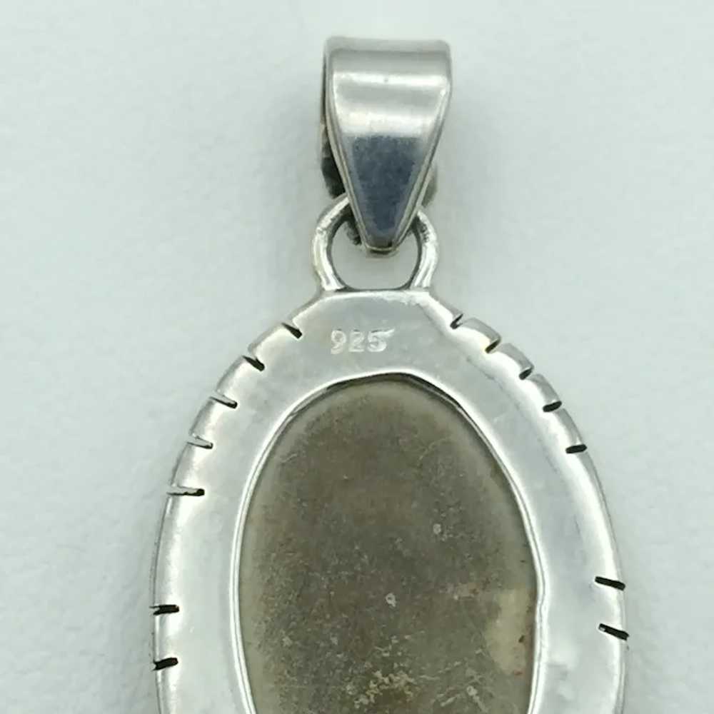 Sterling Silver Dendritic Jasper Pendant - image 3