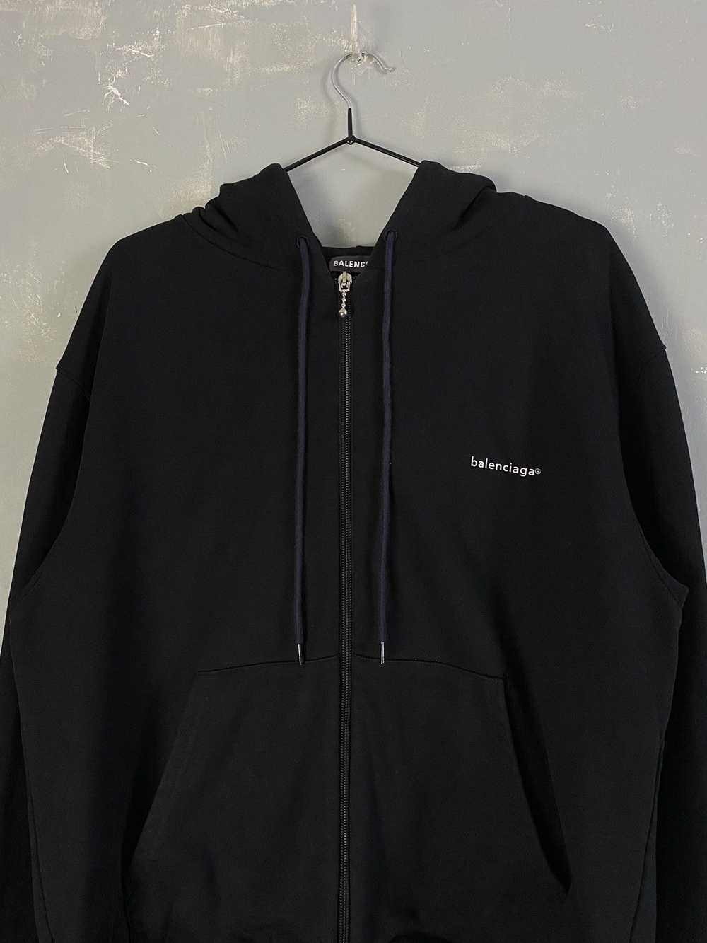 Balenciaga Balenciaga SS18 Archetype Logo Zip Hoo… - image 2