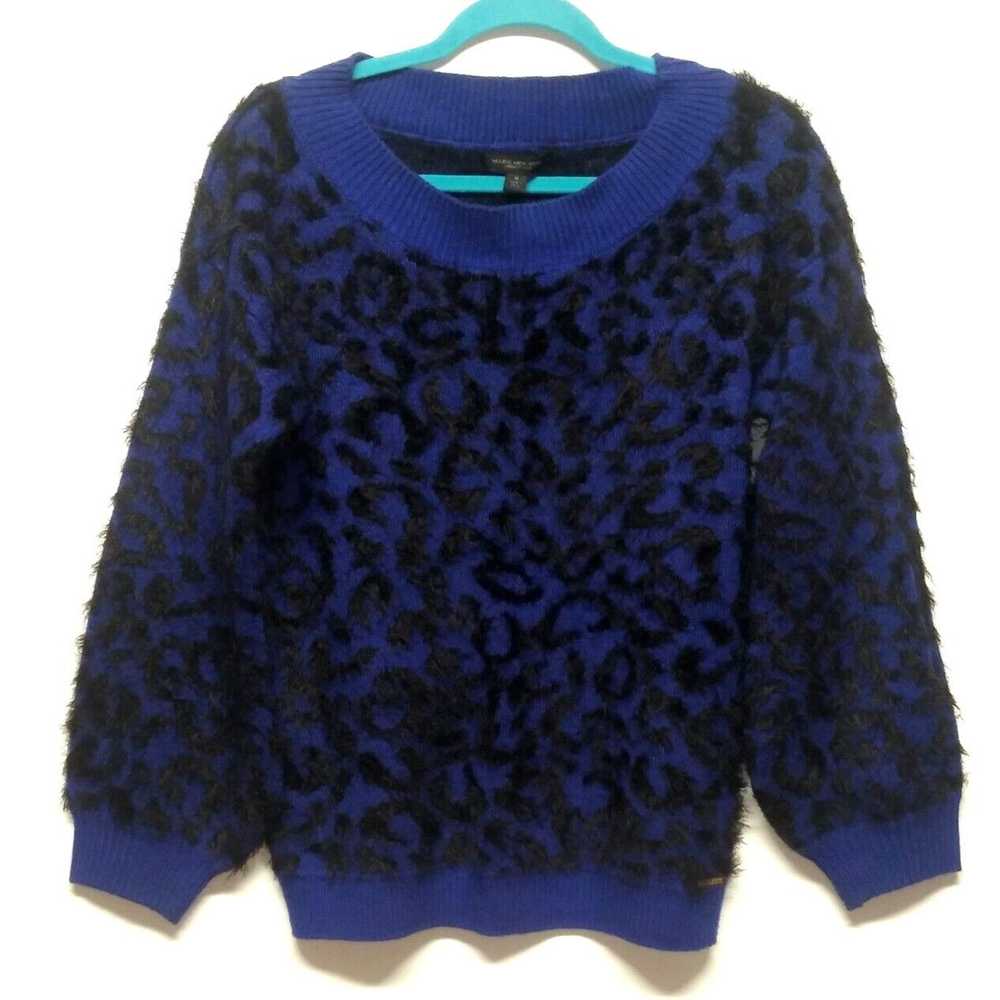 Designer Marc NY sweater pullover blue black eyel… - image 1