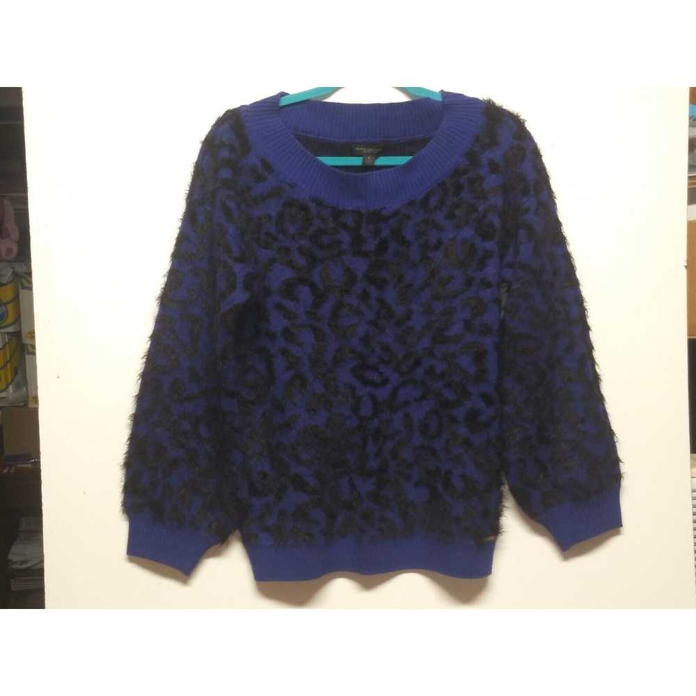 Designer Marc NY sweater pullover blue black eyel… - image 3