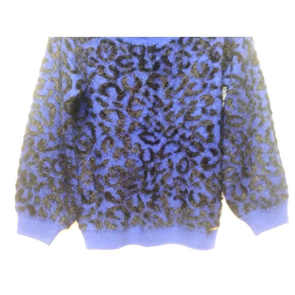 Designer Marc NY sweater pullover blue black eyel… - image 5