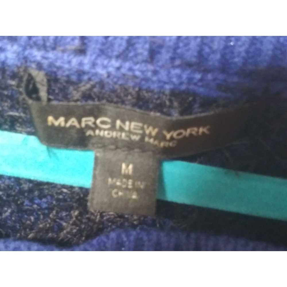 Designer Marc NY sweater pullover blue black eyel… - image 6